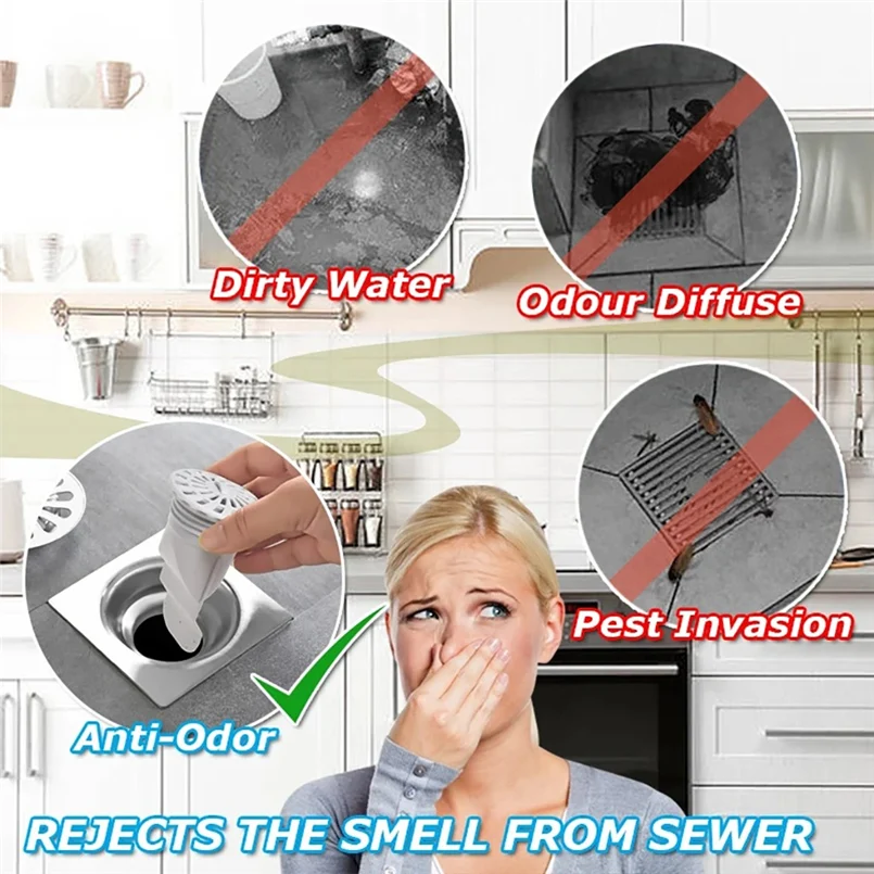 Multifunctional sewer deodorant sealing plug bathroom plug trap water filter sewer deodorant sealing plug 30J8 (10)