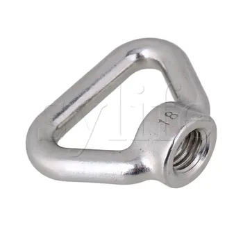 

M18 Stainless Steel Triangle Lifting Eyed Threaded Nuts Eye Bolt Silver
