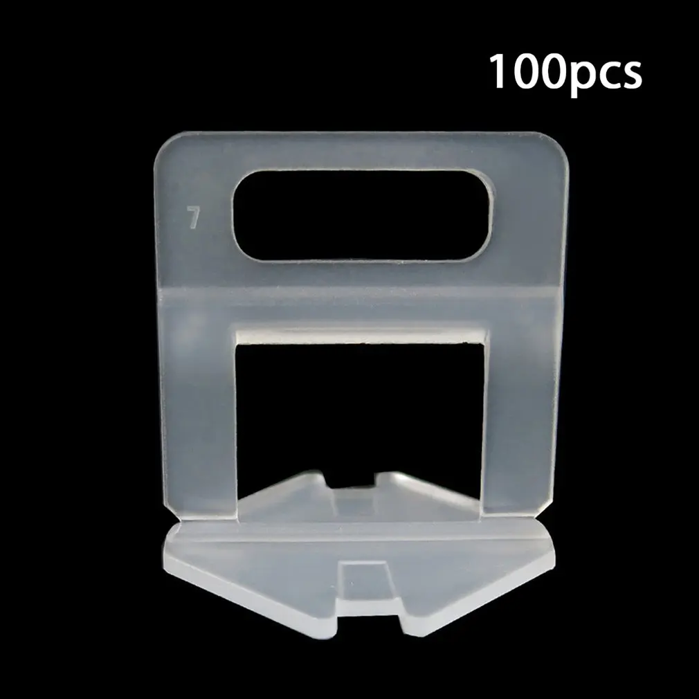 100Pcs leveling Base Tile Levelling Spacers Flooring Tiling Tool For Suit Household System Floor Kits Assistant Hand Tools | Инструменты