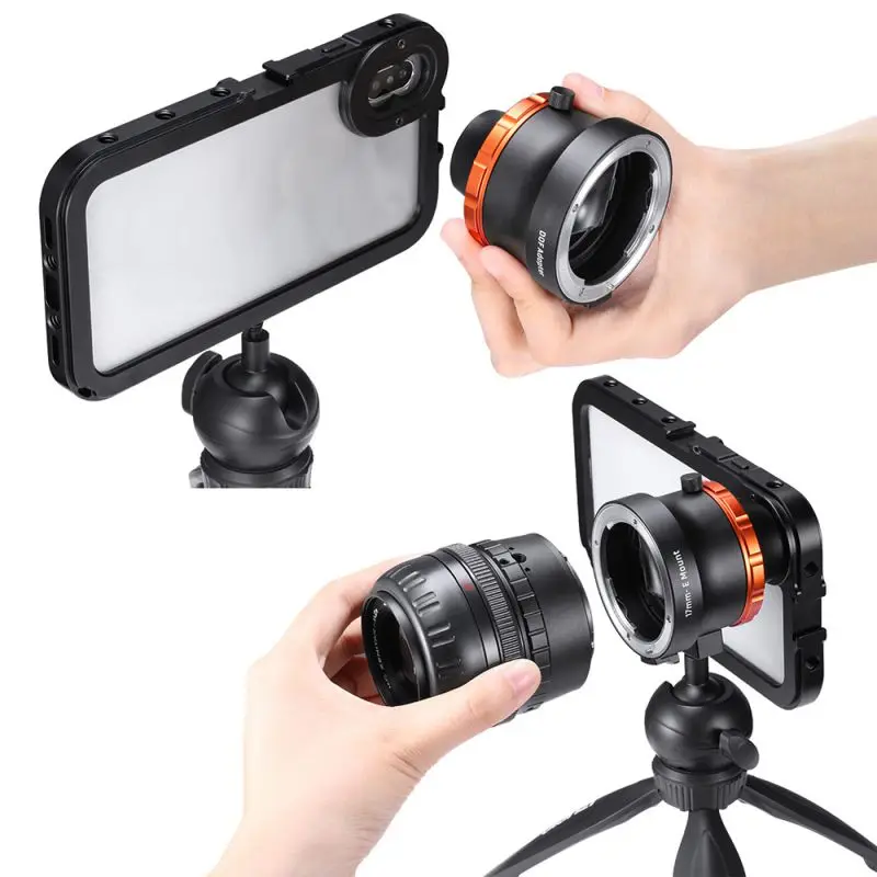 Новейший DOF адаптер практичный E крепление полный рамки камера объектив адаптер Портативный смартфон SLR/DSLR& камера объектив адаптер