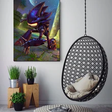 Arte de la historieta de Sonic el juego de Hedgehog pósteres e impresiones de lienzo pintura de la pared arte de la vendimia cuadro decoración del hogar Plakat