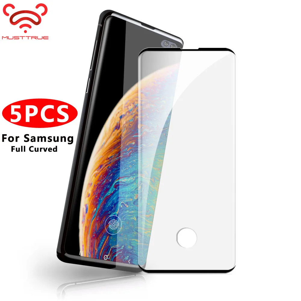 Полностью изогнутое закаленное стекло для Samsung S10 Plus E 4G samsung S8 S9 Note 8 9 10 Pro