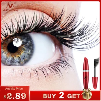 Современная мода красота Черная тушь для ресниц огромная завивка быстрое наращивание накладных ресниц макияж бренд Профессиональная водо...