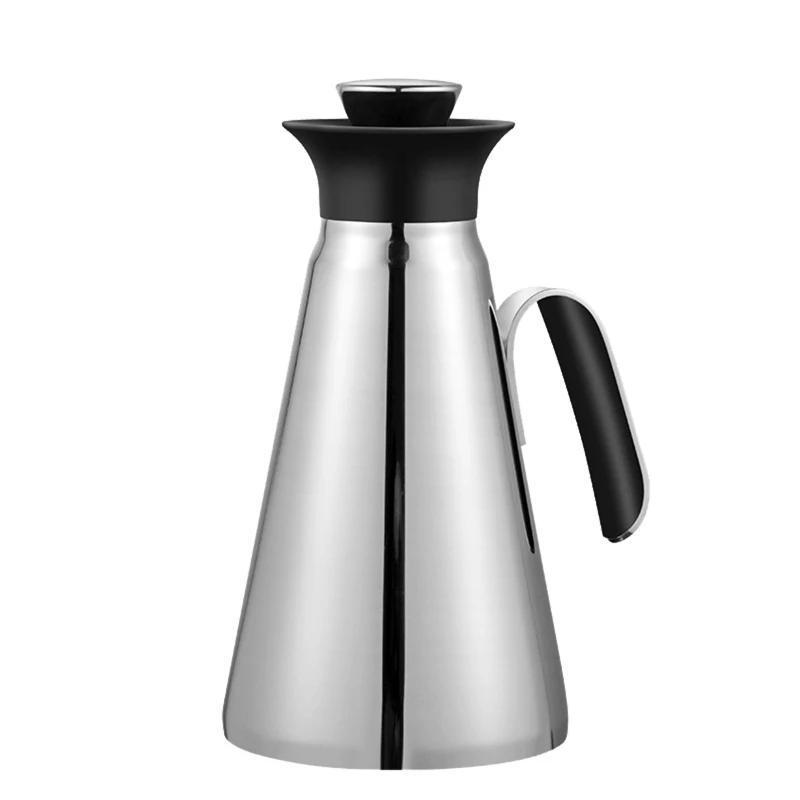 

2020 New Arrival 1000ml 304 stainless steel double insulated kettle Office coffee pot Water Kettle Gift Thermos Water Pot