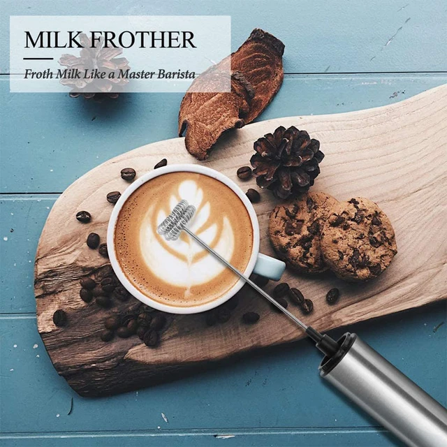 Portable Rechargeable Electric Milk Frother Foam Maker Handheld Foamer High  Speeds Drink Mixer Coffee Frothing Wand whisk - AliExpress