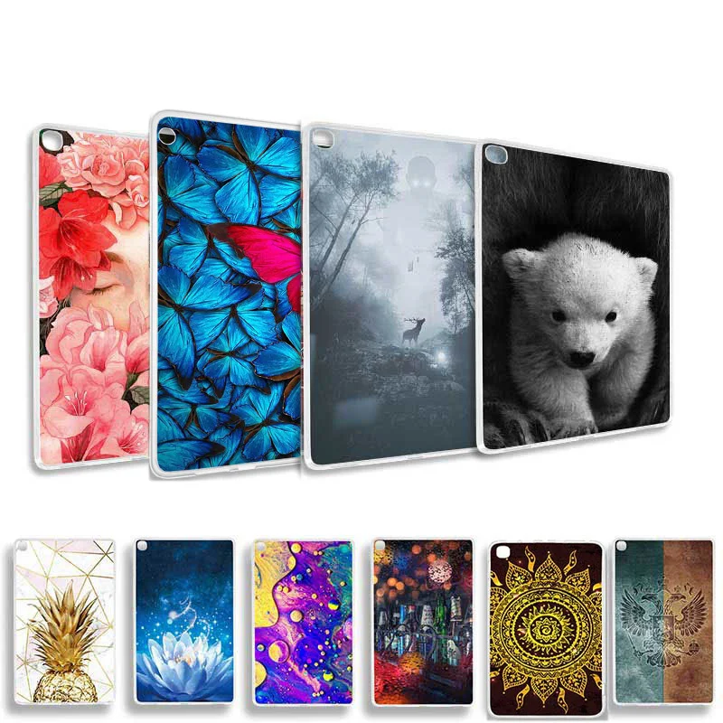 

Tablet Cover For Samsung Galaxy Tab A 10.1 2019 SM-T510/T515 Painted Case For Samsung Tab S6 Lite P610 T860 S7 Plus A 8.0 A7 4