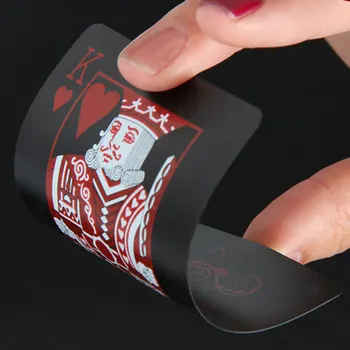 

High Quality Waterproof Pvc Plastic Playing Cards Set Trend 54pcs Deck Poker Classic Magic Tricks Tool Magic Poker Box-Packed