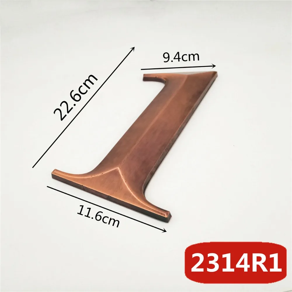 2314R红古锥形23cm塑料门牌=d选项1