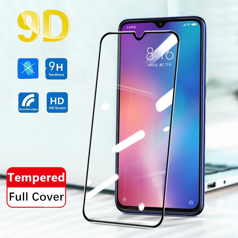 Полное покрытие закаленное стекло для Xiaomi Redmi 7A 7 8 8A Note 5 6 Pro 8T Note8 защита экрана 9D