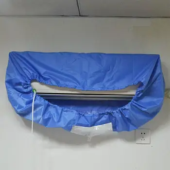 

Blue Air Conditioner Cover Wall Mounted High Quality Cleaning Dust Washing Cover Clean Waterproof Protector Household Tools