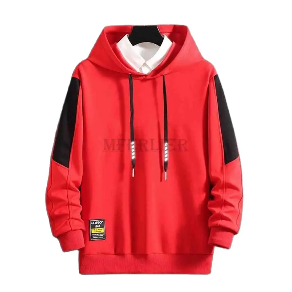 

autumn winter men korea style sweatshirt hooded hoodies patchwork sports sweatshirt plus size 7XL 8XL 9XL 10XL high street coat