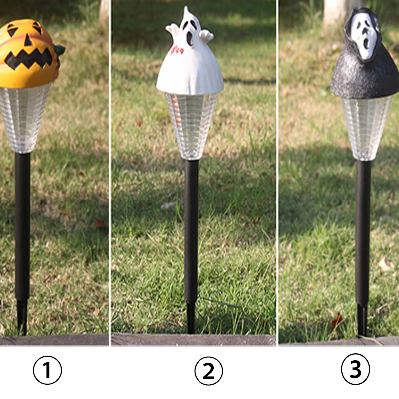 Halloween ao ar Luzes de Decoração Luz de Rua Livre Solar Mini Gramado Plug Luz Led Jardim Decoração 2 Cheap Lâmpadas solares