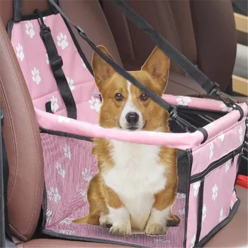 

Car Seat Basket For Cat Dog Mesh Travel Bag Waterproof Dog Carrier Car Seat Cover