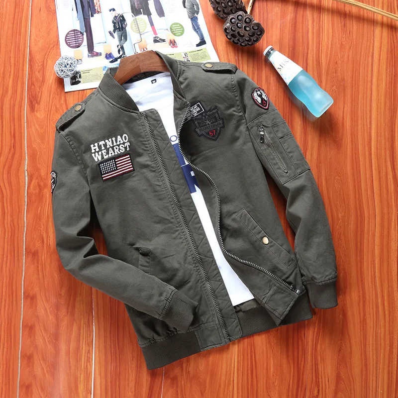 

Spring And Autumn Army Tooling Jacket Men's Korean-style Trend 2015 New Style Men'S Wear Air Force One Coat Casual Jacket Men's