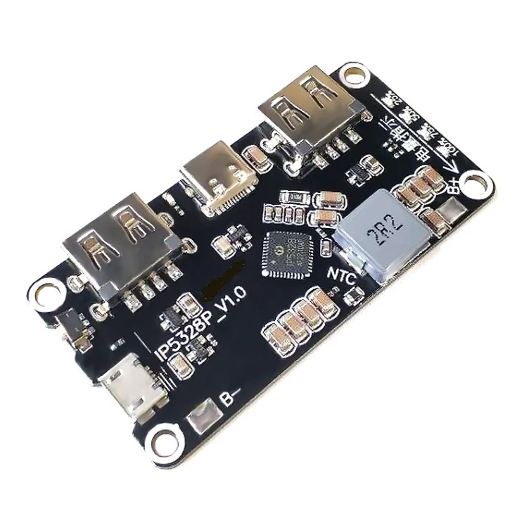 

IP5328P Dual USB 18650 Battery Charger treasure Tpye-c 3.7V to 5V 9V 12V Step up Fast Quick Charger Circuit Board QC2.0 QC3.0
