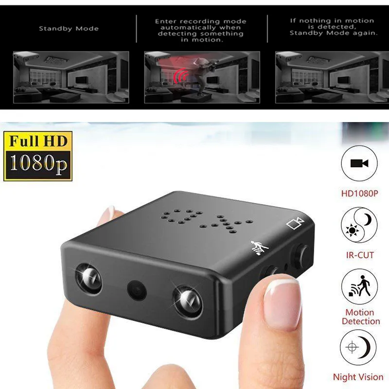 1080P Full HD видеокамера XD IR-CUT мини камера Маленькая инфракрасная камера ночного видения микро камера с детектором движения DV мини видеокамера