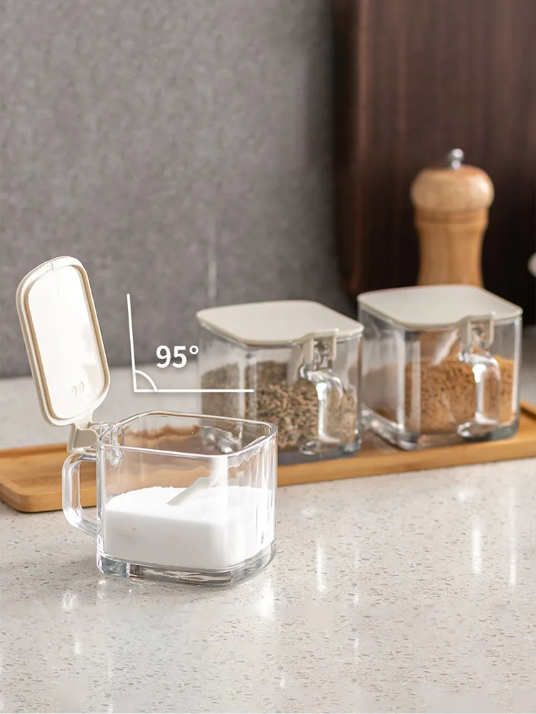 

Sugar Salt Spice Jar Set Glass Sealed Nordic Creative Seasoning Jar Container Especiero Kitchen Tools Household Storage Boxes