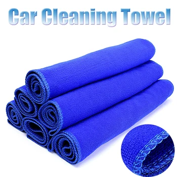 

Dropship Hot Selling 2PCS 30*70CM Soft Blue Absorbent Microfiber Cleaning Towel Car Wash Clean Sponge Brush Glass Cleaner