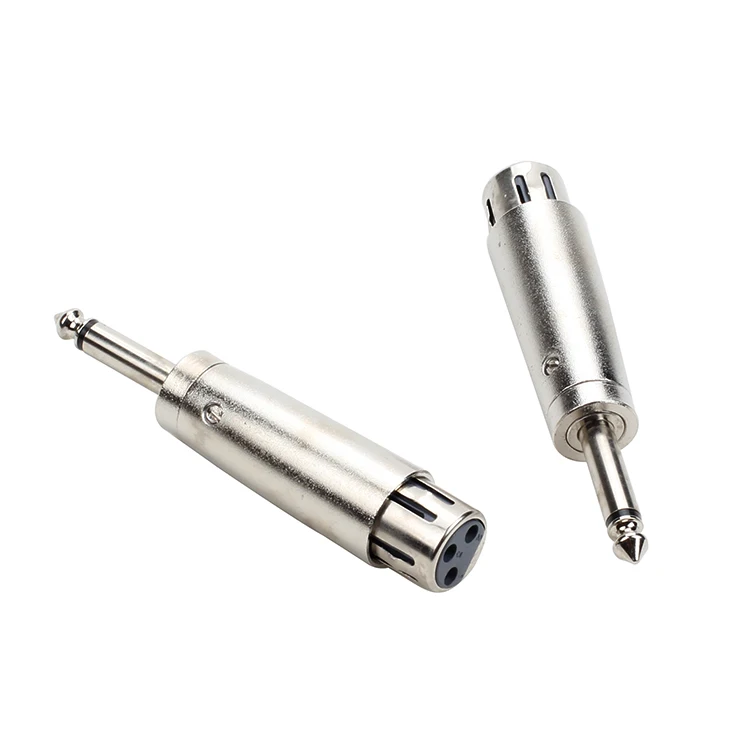 Разъем Jack ведущий микрофон аудио стерео адаптер 1 шт. XLR 3 Pin Женский Джек 1/4 &quot6 35 мм