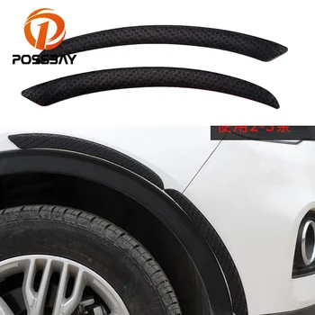 

2 Pcs Car Wheel Eyebrow Protection Stickers Auto Anti Scratch Arch Lip Fender Flare Rim Edge Protector Vehicle Decoration Strips