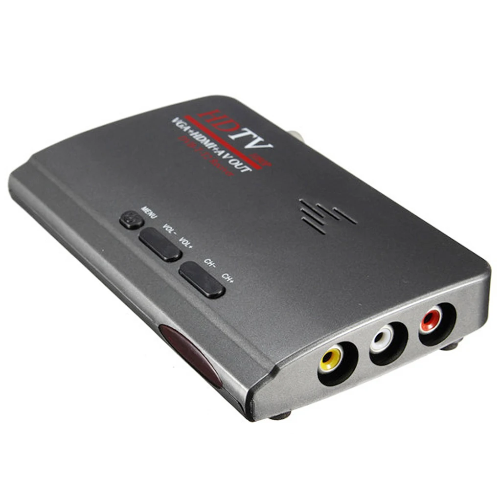 DVB-T/DVB-T2 TV Tuner Receiver DVB T/T2 TV Box VGA AV CVBS 1080P HDMI Digital HD Satellite Receiver With Remote Control