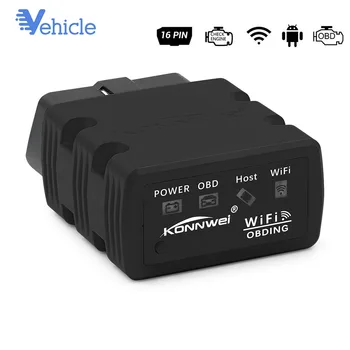 

KONNWEI KW902 ELM327 Wifi PIC18F25K80 OBD2 CAN-BUS Diagnostic Car Scanner Code Reader Tool for iOS / Android auto scan OBD II