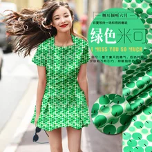 Печатный шелк стрейч-сатин 118 см Ширина 19 momme/чистый шелк Ткань для шитья платьев женские вечерние ночные платья