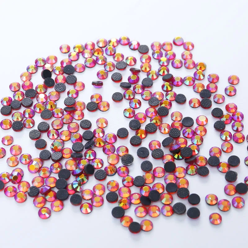 

DIY Hot Fix Iron On Hot transfer 1440pcs Hyacinth AB Glitters Hotfix Rhinestones For Wedding Dressess And Nail Art