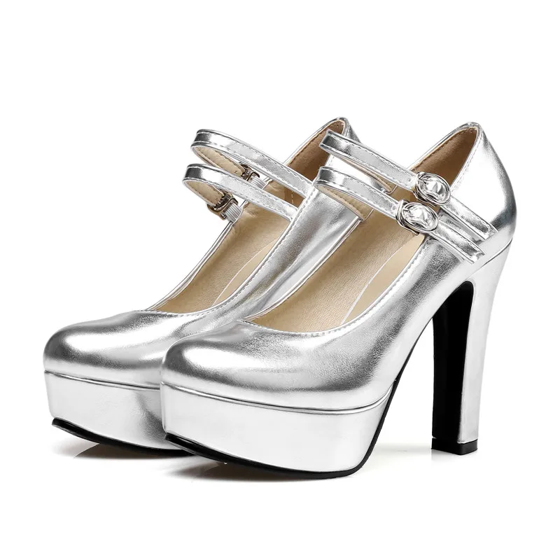 silver mary jane heels