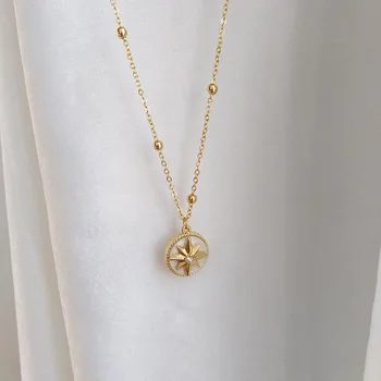 

INS Elegant Fashion Daily Life Outfit Cool Dignified Ladies' Sense Design Choker Simple Eight Awn xing xian White Necklace