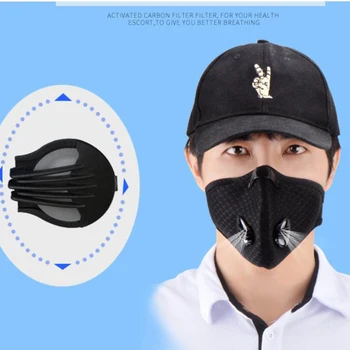 

Protective Mask 5 Layer Face Masks Maldehyde Prevent Skin Cold And Windproof Anti-smog PM2.5 Adjustable Mask