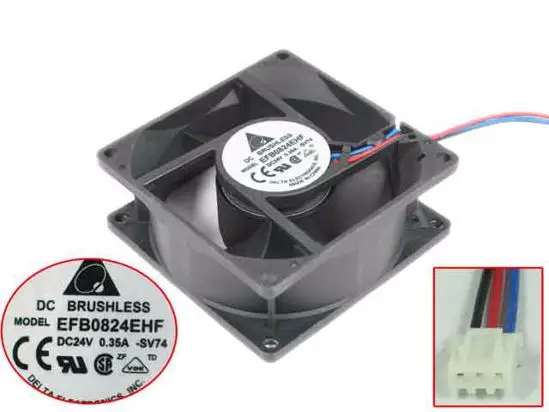 Delta EFB0824EHF SV74 DC 24V 0.35A 80x80x32mm вентилятор охлаждения сервера