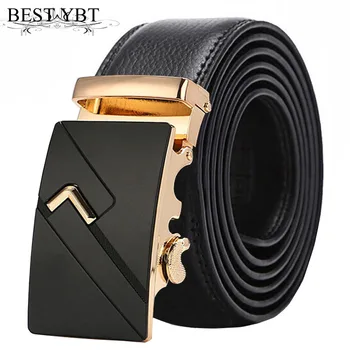 

Best YBT Men Imitation Leather Belt Alloy Automatic Buckle Belt Casual Fashion Business Affairs Youth Students Spot Belts