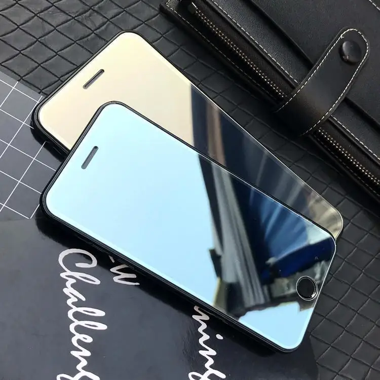Зеркальная защитная пленка на экран для iPhone X XS XR 11 Pro Max SE2020 6 6S 7 8 Plus 12 полное