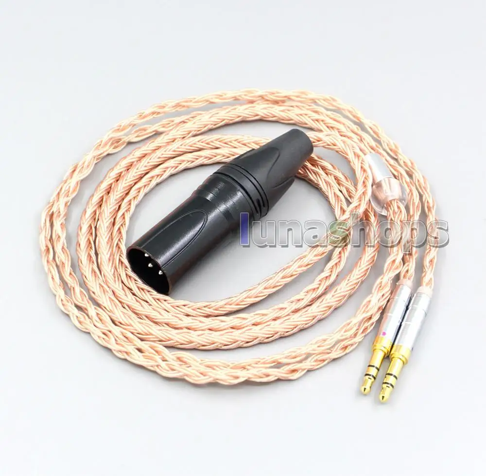 XLR 3 4 Pole 6 5mm 16 Core 7N OCC Headphone Cable For Final Audio Design Pandora Hope vi Denon AH D600 D7100 vTrue LN006861
