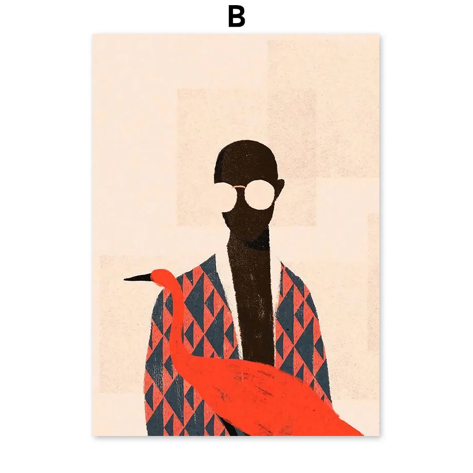 Abstract-Fashion-Vintage-Girl-Flower-Leaf-Wall-Art-Canvas-Painting-Nordic-Posters-And-Prints-Wall-Pictures (4)