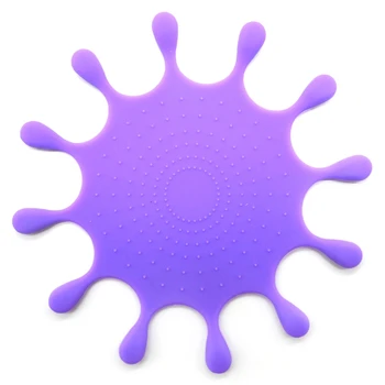 

Water-Drop Shape Silicone Drink Coasters Table Cup Mat Home Decor Drink Cup Placemat Tableware Gadgets Purple
