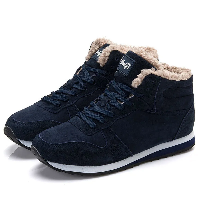 

Men Boots Winter Shoes Warm Winter Boots Men Ankle Boots Female Footwear Snow Shoes Winter Sneakers Plus Size 45 46