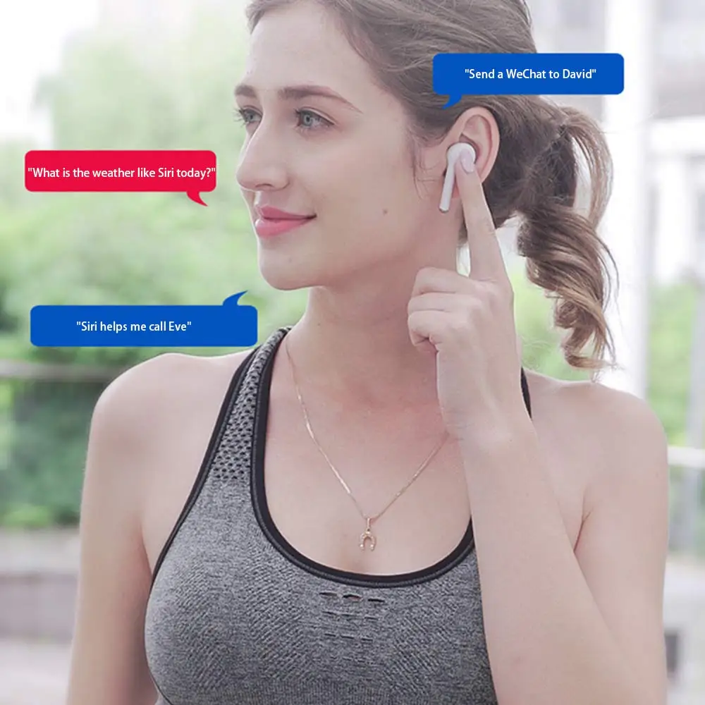Беспроводные Bluetooth наушники-вкладыши для спорта, бега, пешего туризма, легкие и быстрые сопряжения с шумоподавлением, микрофоном, наушниками