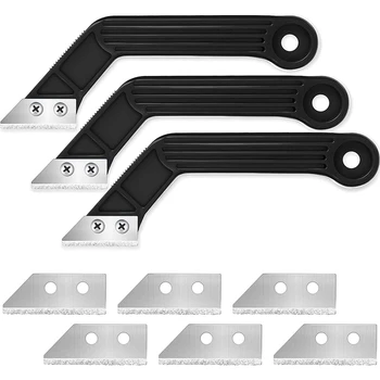 

3Pcs Angled Grout Hand Saw Tile Grout Saw Grout Removal Tool with Diamond Surface Blades for Tile Grout Cleaning