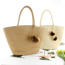 Винтажные соломенные круглые пляжные женские летние Тканные сумки женские винтажные Ретро соломенные шнурки женские модные рюкзаки