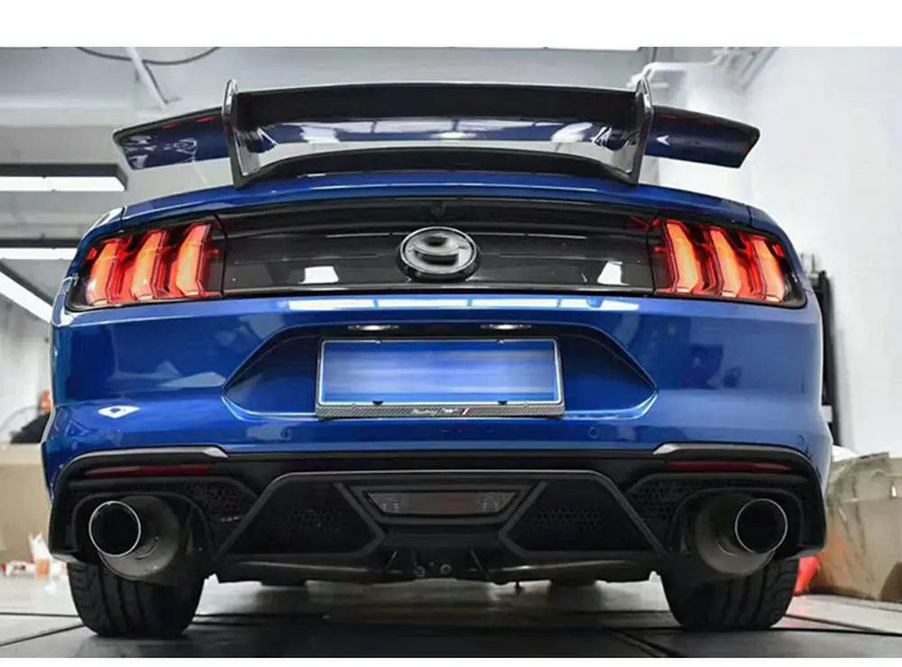 GT500 задний бампер/ПУ задний диффузор для губ/выхлоп pip наконечники Автомобильный задний бампер s для Ford Mustang бодикит бодикит бамперы
