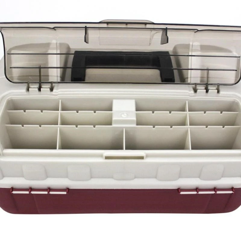 hot sale 4 Layer Big Fishing Tackle Box Portable Fishing Tackle Organizer Box Fishing Case Tools wi