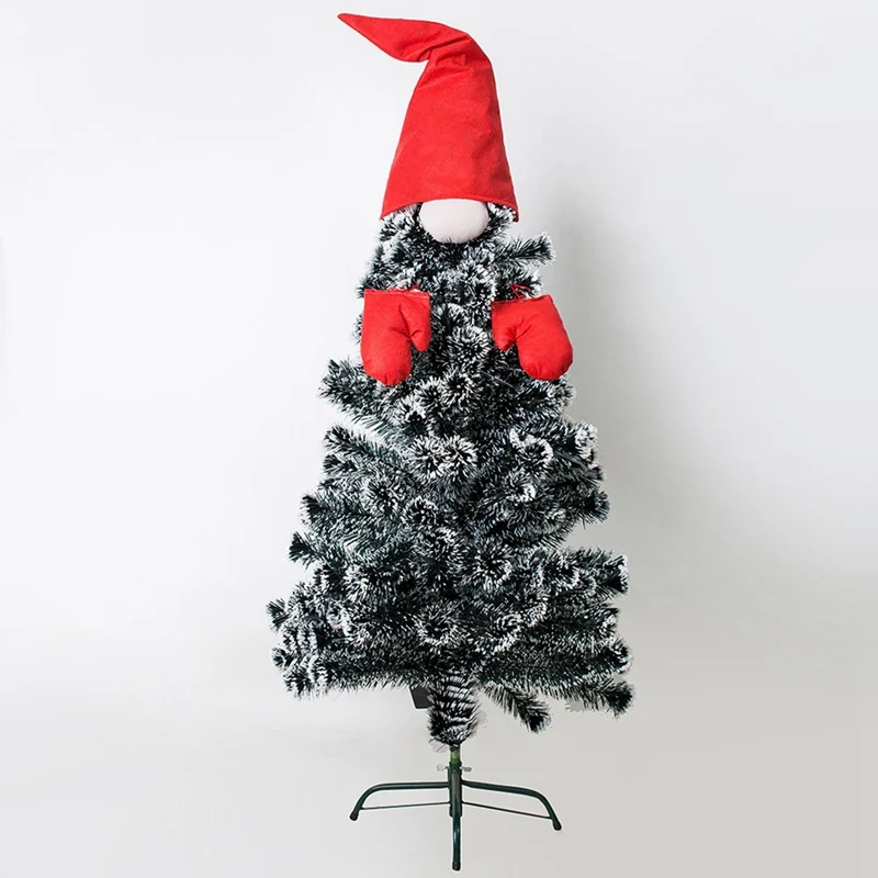 Комплект экстракласса для рождественской елки, портативное милое платье для рождественской елки, комплект со шляпой и перчатками
