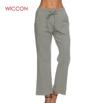 

New Fashion Spring Trousers Women Wide Leg Pants With Pockets Lady Casual Long Pants Loose Solid Elegant Pants Pantalon S-5XL