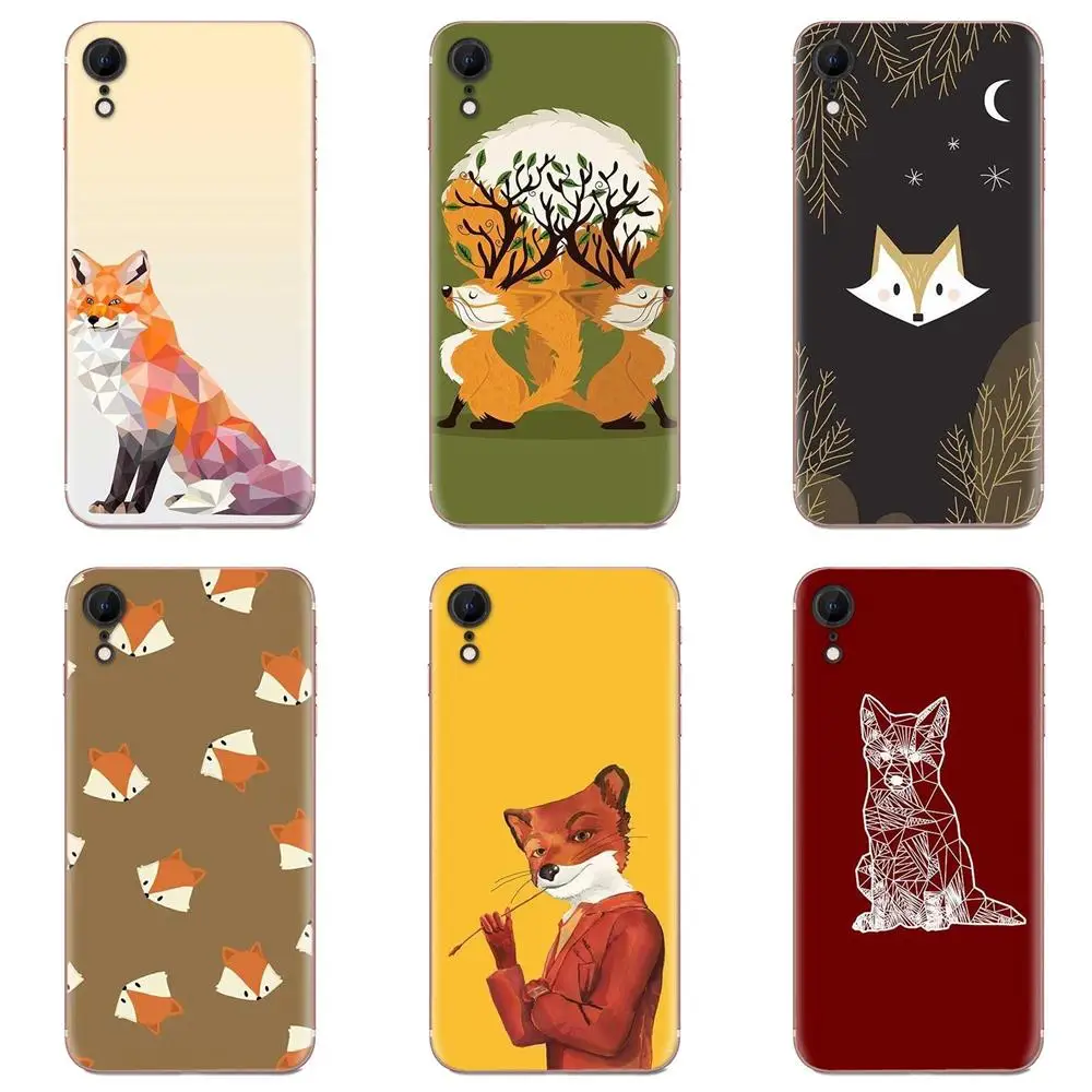 Мистер Лис с очками для LG G3 G4 G5 G6 G7 K4 K7 K8 K10 K40 K50 Q6 Q60 V10 V20 V30 V40 Nexus 5 5X 2017 мягкий