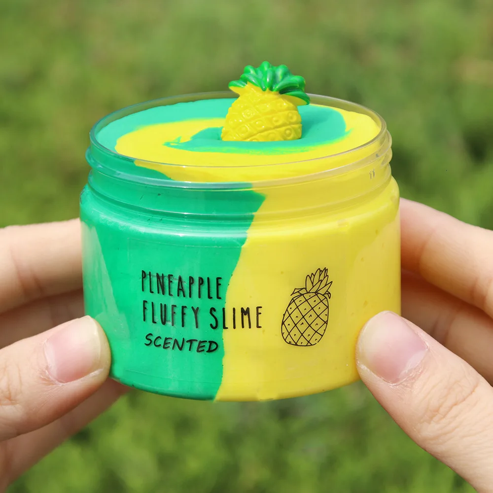 

Fruits Pineapple Slime toys Cotton Mud Hand-pulled Noodle Mud Slime soft clay