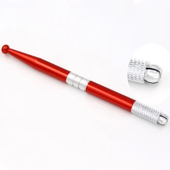 

5pcs/lot RedManual Tattoo Permanent Makeup Eyebrow Pen Microblading Eyebrows and Training manual pen Tools