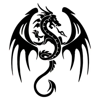 

Car Sticker Personality Ancient Animal Dragon Stylish Car Accessories Vinyl Car Stickers and Decals Black/Silver,15cm*17cm