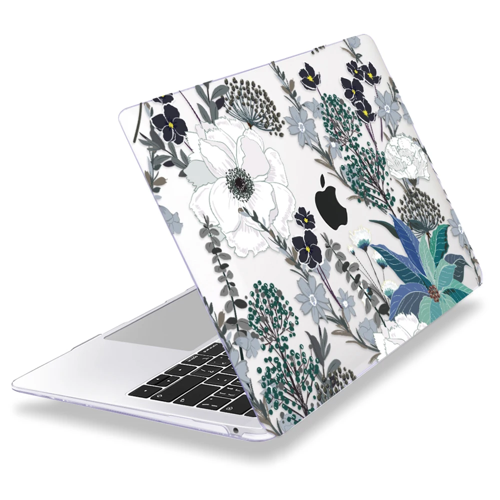 Redlai красочный Цветочный принт Узор Жесткий чехол для Macbook Pro 13 16 дюймов с сенсорной панелью Air 13 A1932 A1989 A1990 Air 11 12 - Цвет: Z284